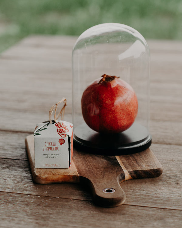 Chicchi d’Inverno – Shampoo & Balsamo Solido al Melograno